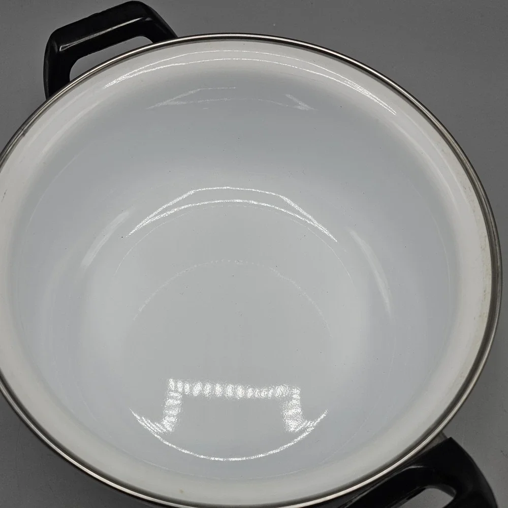 Vintage Roses Floral Flowers Enameled Sauce Pan Pot 1 Quart Grandmacore Cottage